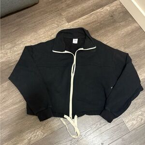 smash and tessBlack Zip-Up Jacket